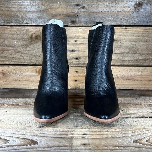 KAANAS Perm Cowboy Ankle Boot - Black Leather - 6 - New without box - Picture 2 of 9